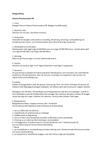 Bolagsordning som pdf - Oasmia Pharmaceutical