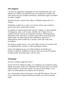 Våra joggpass