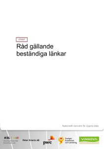 Råd gällande beständiga länkar - Sveriges Kommuner och Landsting