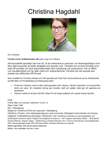 Christina Hagdahl