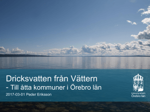 Dricksvatten från Vättern