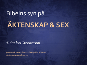 Bibelns syn på äktenskap och sex