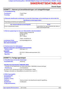 säkerhetsdatablad