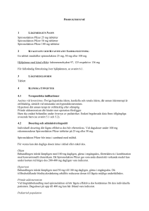 Spironolakton Pfizer tablet SmPC