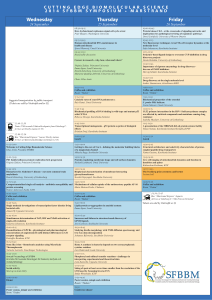 Wednesday Thursday Friday - Swedish Society for Biochemistry