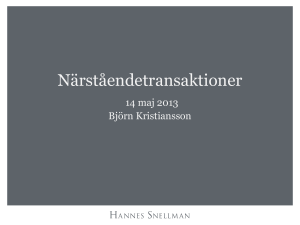 Närståendetransaktioner