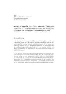 Sandra Grönqvist och Erica Jernelöv - Aktuella kurssidor i matematik