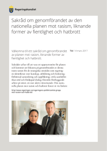 Sakråd om genomförandet av den nationella