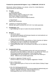 Protokoll för styrelsemöte Brf Kogaren 1 org