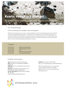 Kvarts, eklogit och diamant