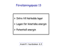 Föreläsningspass 13