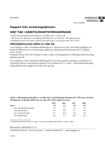 Rapport från utredningstjänsten HÖJT TAK I