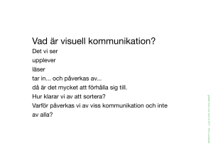 Vad är visuell kommunikation?
