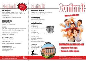Con rm it - Korskyrkan vimmerby