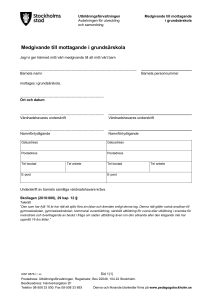 Medgivande - Pedagog Stockholm