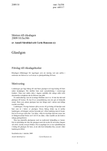 Glasögon - Riksdagens öppna data