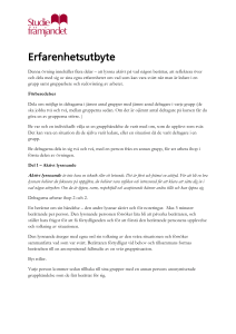 Erfarenhetsutbyte