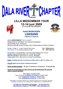 lilla midsommar tour - Dala River Chapter Dalarna