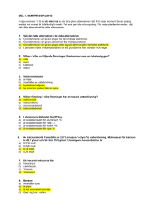 DEL 1, KEMIFRÅGOR (2015) I varje moment 1
