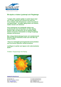 Ett stycke ur boken Ljusterapi och Färgdesign
