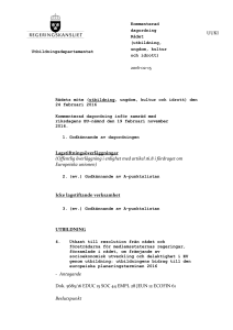 Rådets möte - Riksdagens öppna data