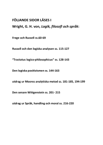 List of literature Utdrag att läsa ur von Wright (Word 11.9 kB)