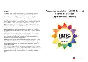 Arbete med normkritik och HBTQ-frågor på Värmdö bibliotek och