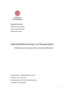Läkemedelsförskrivning ur ett könsperspektiv