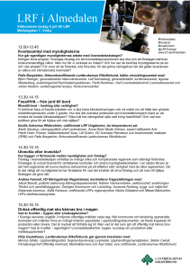 LRF i Almedalen - Lantbrukarnas Riksförbund