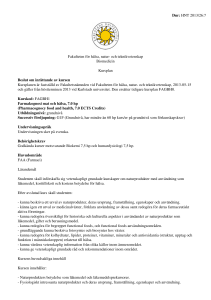 Kursplan - Karlstads universitet