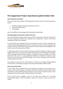 Copperstone Operational update October 2015 final