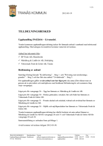 tilldelningsbesked
