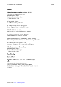 Psalm - Svenska Kyrkan