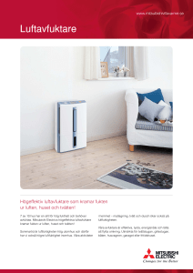 Luftavfuktare - Mitsubishi electric värmepumpar