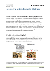 Inventering av intellektuella tillgångar