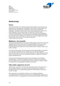 Mediestrategi - Tillväxtverket