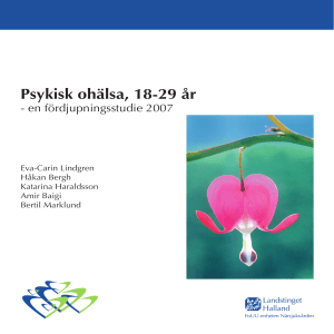 Psykisk ohälsa, 18-29 år