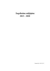 Miljöplan Ängelholm