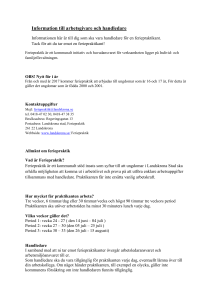 Information till arbetsgivare och handledare