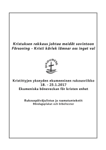 Kristuksen rakkaus johtaa meidät sovintoon Försoning – Kristi kärlek
