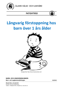 Långvarig förstoppning hos barn över 1 års ålder