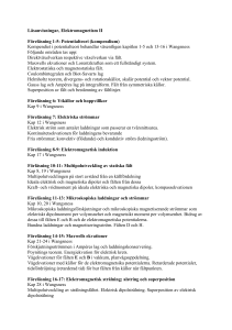 Elektromagnetism II - Läsanvisningar