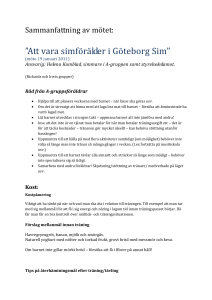 Träning och sjukdom (förkyln.)