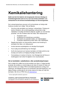 Informationsblad om kemikalier