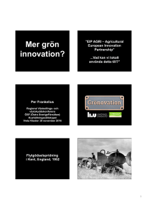 EIP, European innovation participation. Vad kan vi lokalt använda