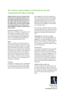 Att investera i skog-En annorlunda syn på risk