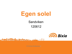 Egen solel