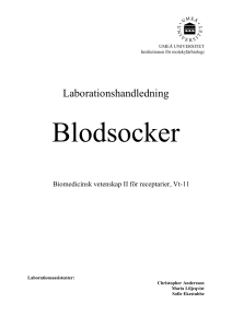 Undersökning av blodsocker och blodfetters variation