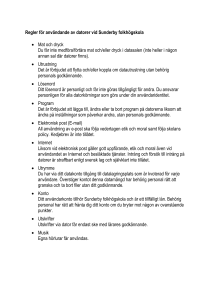 Regler för användande av datorer vid Sunderby folkhögskola 2010