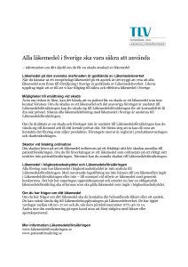 Om läkemedelsförsäkringen - vid skador av ett läkemedel